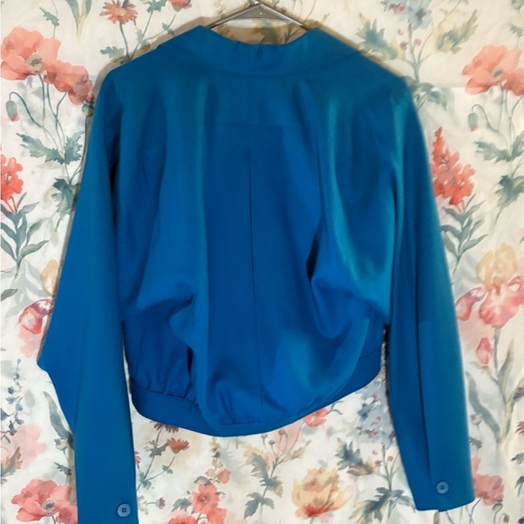 Vintage Bill Haire Vibrant Blue Women's Cropped Blazer - Picture 8 of 11